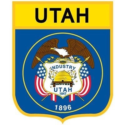 UTAH State Shield Embroidered Patch Applique - USA United States of America Patch Craft Supply