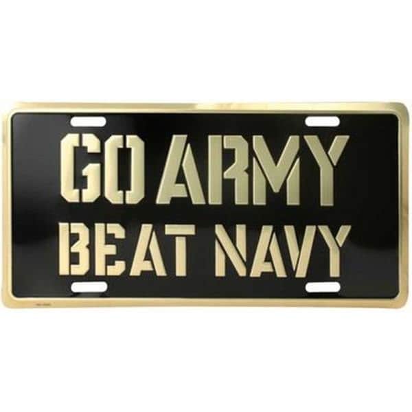 ARMY Metal License Plate - United States U.S. ARMY Go Army Beat Navy Rivalry Craft Supply