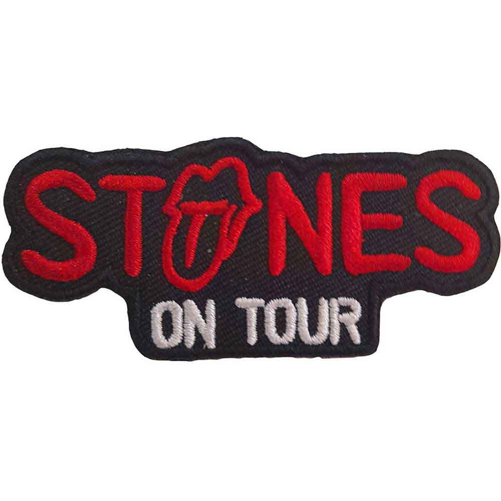 THE ROLLING STONES Patch - Approx 2x4 Inch - Stones On Tour Rock Band Embroidered Patch Applique Craft Supply - Officially Licensed