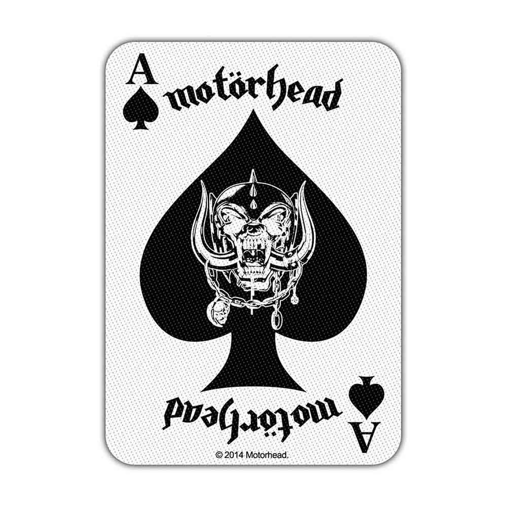 MOTORHEAD Patch - 2.75x4 Inch - Motorhead Ace of Spades Card Rock Band Logo Embroidered Patch Applique Craft Supply - Officially Licensed