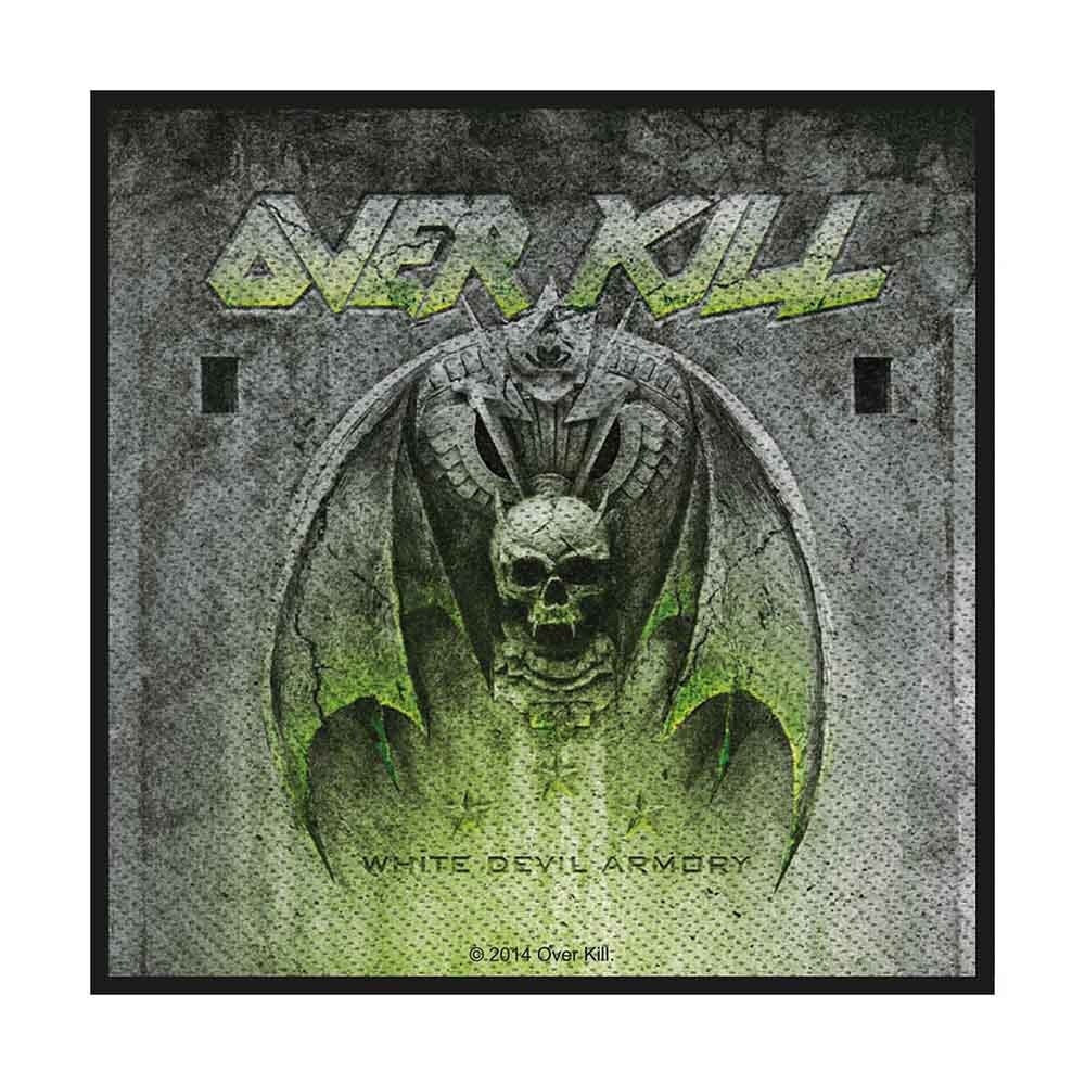 OVERKILL Band Patch - 4x4 Inch - Overkill White Devil Armory Album Cover Thrash Metal Band Embroidered Patch Applique - Officially Licensed