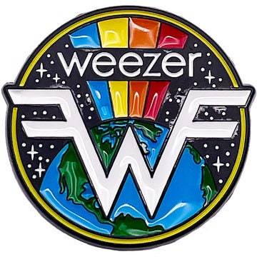 WEEZER Lapel Pin - 1.25 Inch - Weezer Earth Logo American Rock Band Enamel Lapel Pin Craft Supply