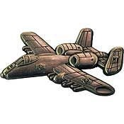 A-10 THUNDERBOLT II Pewter Lapel Pin - Warthog United States Air Force - Enamel Pin Backpack Tie Shirt Trading Button Pinback Craft Supply