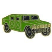 HUMVEE GREEN Lapel Pin - Military Utility Vehicle Truck Army Marines - Enamel Pin Backpack Tie Shirt Trading Button Pinback Craft Supply