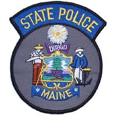 MAINE State Police Embroidered Patch - Maine State Troopers Police Highway Patrol - Patch Applique Craft Supply