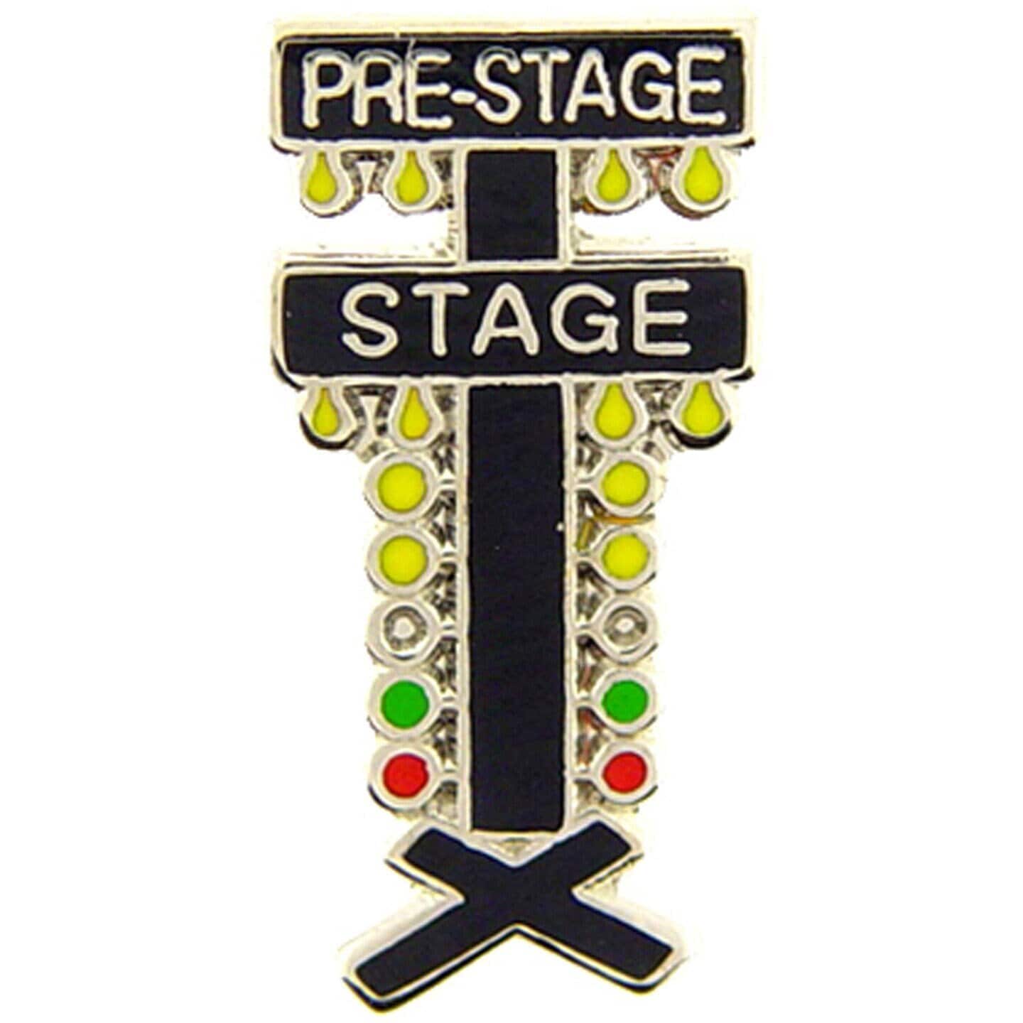 Drag Strip Stage Lights Lapel Pin - Dragstrip Muscle Cars Auto Racing Automotive - Enamel Pin Backpack Tie Shirt Button Pinback Craft Supply