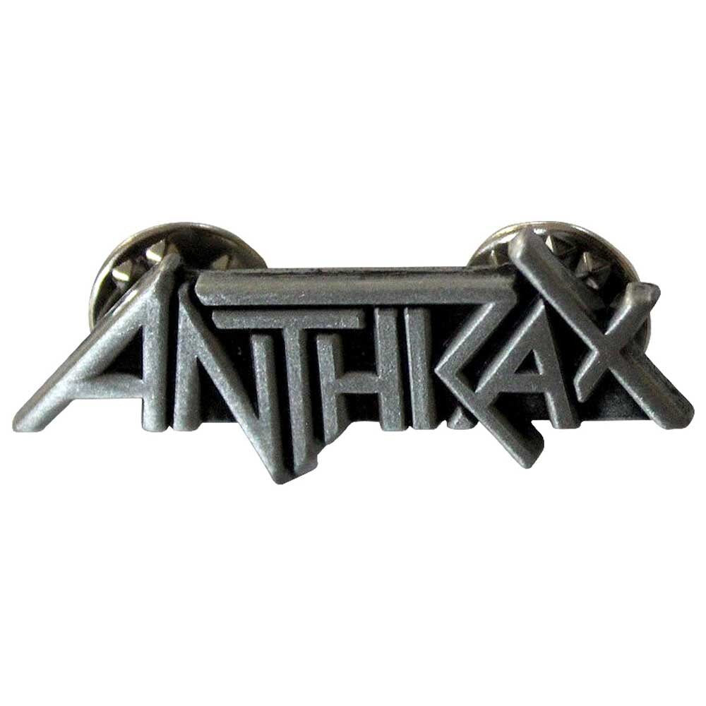 ANTHRAX Cast Metal Pin Badge - Approx 1 Inch - Thrash Metal Band Logo - Pinback Badge Button Lapel With Butterfly Clutch Attachment