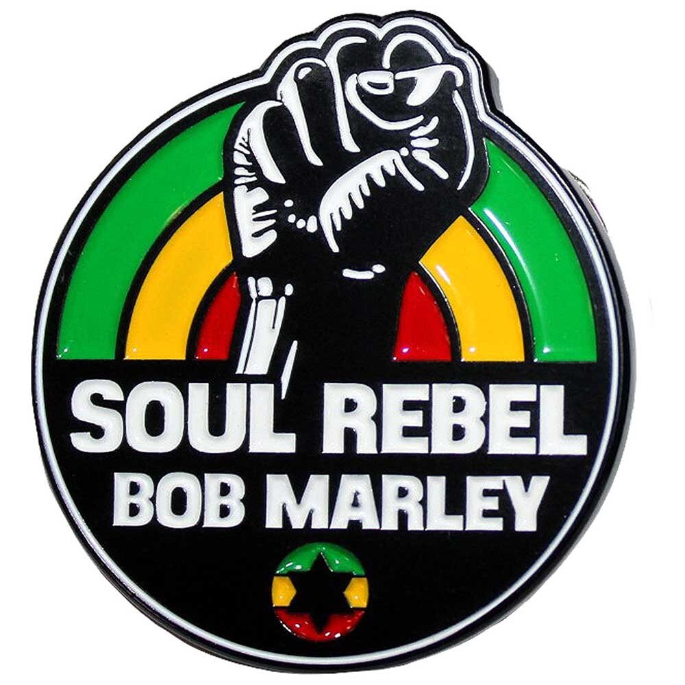 BOB MARLEY Cast Metal Pin Badge - Approx 1 Inch - Soul Rebel Enamel Pin Reggae - Pinback Badge Button Lapel With Butterfly Clutch Attachment