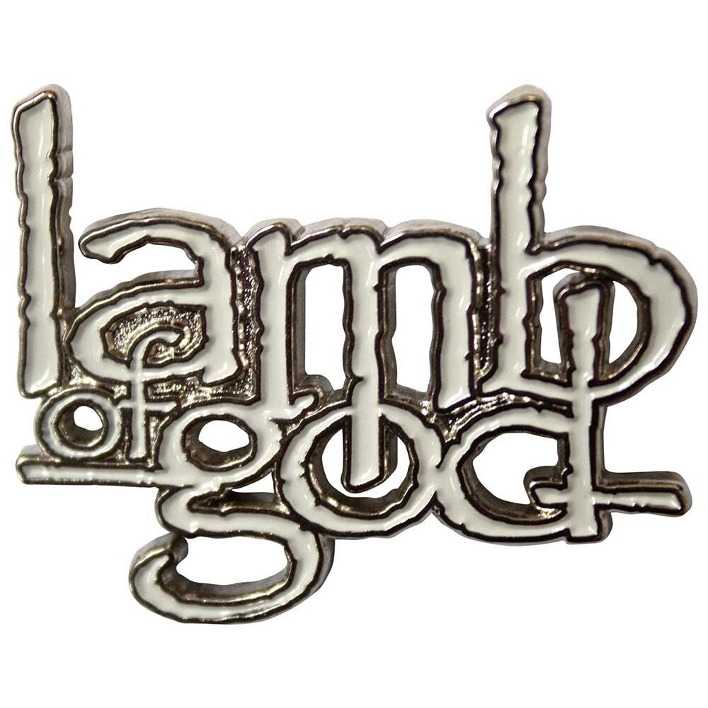 LAMB OF GOD Cast Metal Pin Badge - Approx 1 Inch - Band Logo Enamel Pin - Pinback Badge Button Lapel With Butterfly Clutch Attachment
