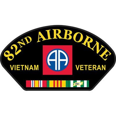 US ARMY 82nd Airborne Hat Patch - Vietnam Veteran 82nd Airborne Division Military Embroidered Patch Applique Craft Supply