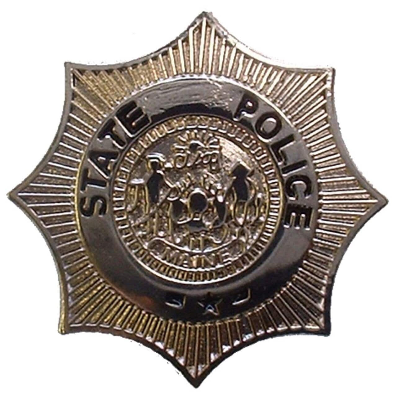 Maine State Police Lapel Pin - Maine State Trooper Highway Patrol - Enamel Pin Backpack Tie Shirt Trading Button Pinback Craft Supply