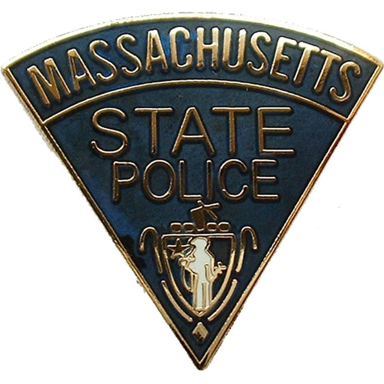 Massachusetts State Police Lapel Pin - State Trooper Highway Patrol - Enamel Pin Backpack Tie Shirt Trading Button Pinback Craft Supply