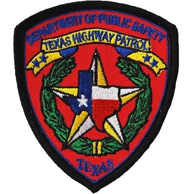 TEXAS HIGHWAY PATROL Embroidered Patch - Texas State Police Trooper Highway Patrol - Patch Applique Craft Supply