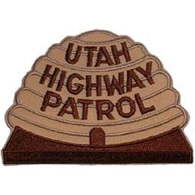 UTAH Highway Patrol Embroidered Patch - Utah State Police Trooper Highway Patrol Public Safety - Patch Applique Craft Supply