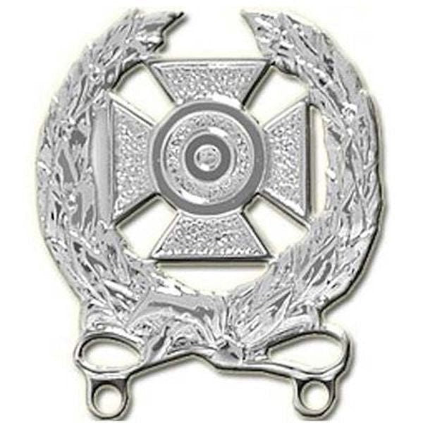ARMY Expert Badge Pin, Bright Nickel Lapel Pin - 1.5 Inch - United States Army Enamel Pin Backpack Tie Shirt Button Pinback Craft Supply