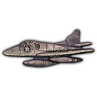 A-4 SKYHAWK Pewter Lapel Pin - Attack Aircraft United States Navy USN - Enamel Pin Backpack Tie Shirt Trading Button Pinback Craft Supply