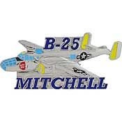 B-25 MITCHELL Lapel Pin - Medium Bomber Aircraft United States Navy - Enamel Pin Backpack Tie Shirt Trading Button Pinback Craft Supply