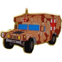 HUMVEE AMBULANCE Lapel Pin - Tactical Ambulance Army Medic Military - Enamel Pin Backpack Tie Shirt Trading Button Pinback Craft Supply