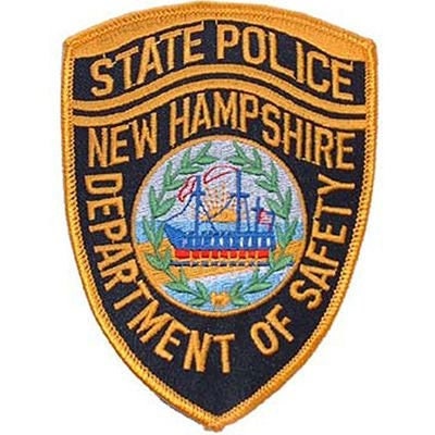 NEW HAMPSHIRE State Police Embroidered Patch - New Hampshire State Troopers Police Highway Patrol - Patch Applique Craft Supply
