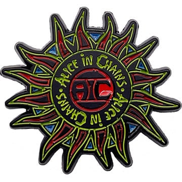 ALICE IN CHAINS Lapel Pin - 1.25 Inch - Alice In Chains Sun Logo Heavy Metal Rock Band Lapel Pin Craft Supply