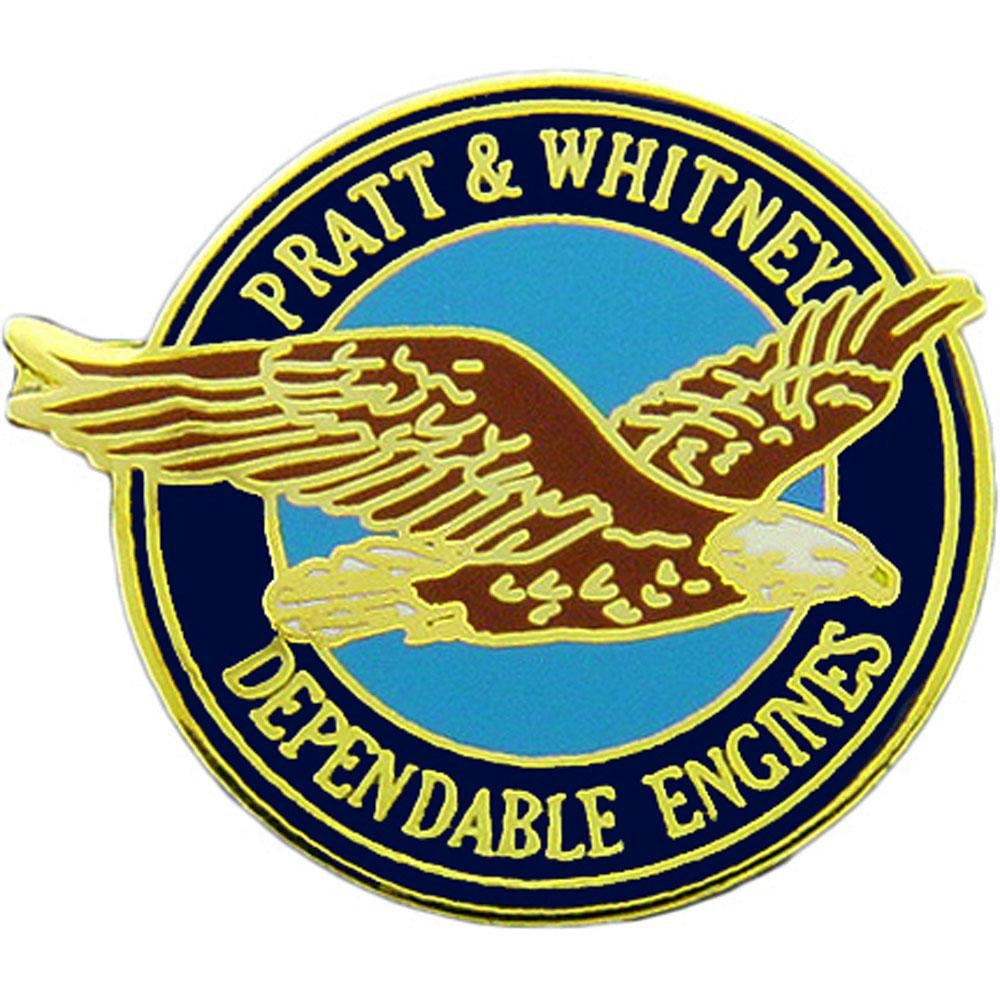 PRATT & WHITNEY Lapel Pin - Dependable Engines Aircraft Manufacturer Enamel Pin for Backpack Tie Shirt Button Pinback Craft Supply