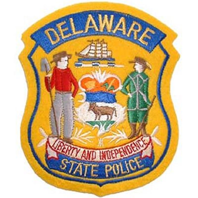 DELAWARE State Police Embroidered Patch - Delaware State Troopers Police Highway Patrol - Patch Applique Craft Supply