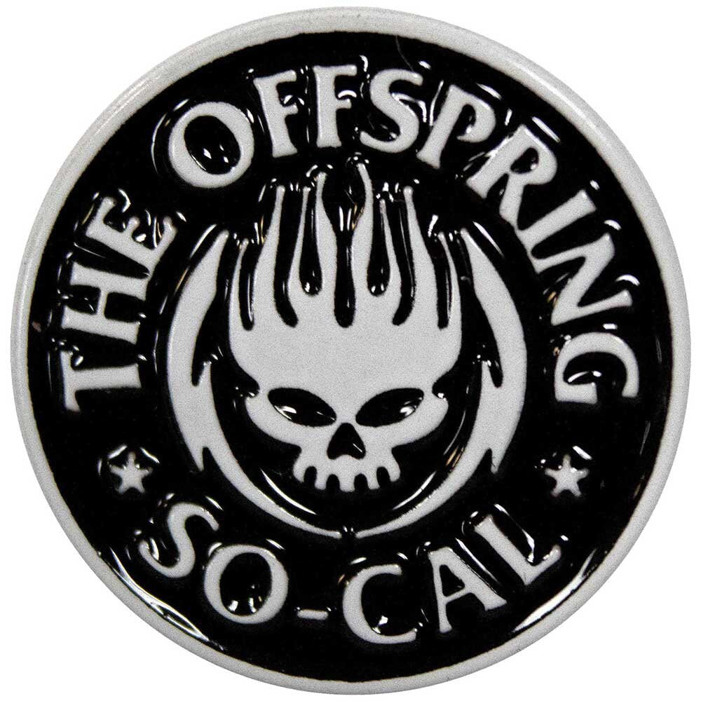 THE OFFSPRING Enamel Metal Pin Badge - Approx 1 Inch - So-Cal Band Logo - Pinback Badge Button Lapel Pin With Butterfly Clutch Attachment