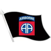 ARMY 82nd Airborne Division Flag Lapel Pin - United States Army Infantry Military Enamel Pin Backpack Tie Shirt Button Pinback Craft Supply