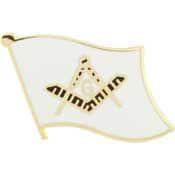 MASONIC Flag Lapel Pin - Masons Free Masonry Flag - Enamel Pin Backpack Tie Shirt Trading Button Pinback Craft Supply