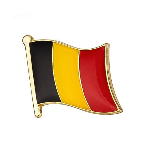 BELGIUM Flag Lapel Pin - Country Flag Enamel Pin for Backpack Tie Shirt Button Pinback Lapel Pin