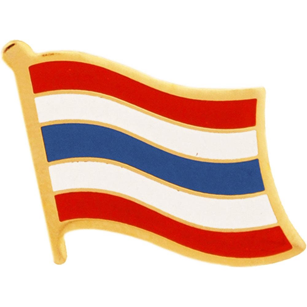 THAILAND Flag Lapel Pin - Country Flag Enamel Pin for Backpack Tie Shirt Button Pinback Lapel Pin