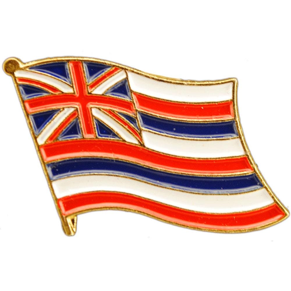 HAWAII Flag Lapel Pin - State Flag Enamel Pin for Backpack Tie Shirt Button Pinback Lapel Pin