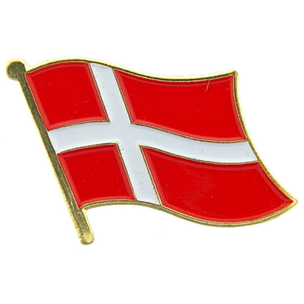 DENMARK Flag Lapel Pin - Country Flag Enamel Pin for Backpack Tie Shirt Button Pinback Lapel Pin