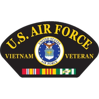 US AIR FORCE Hat Patch - United States Air Force Vietnam Veteran Military Embroidered Patch Applique Craft Supply