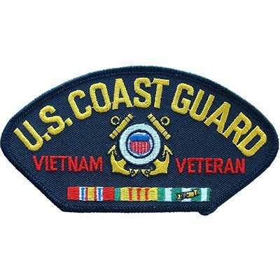 COAST GUARD Hat Patch - United States Coast Guard USCG Vietnam Veteran Military Embroidered Patch Applique Craft Supply