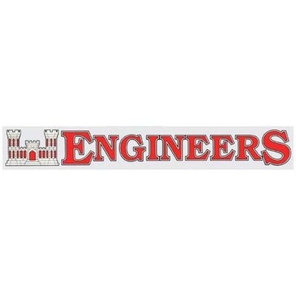 ENGINEER Window Strip Decal - United States Army Corps of Engineers Window Strip Decal Military For Car Truck Window Craft Supply