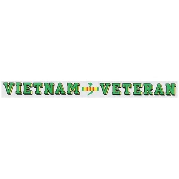 VIETNAM VETERAN Window Strip Decal - United States Military Vietnam Vet Window Strip Decal Military For Car Truck Window Craft Supply