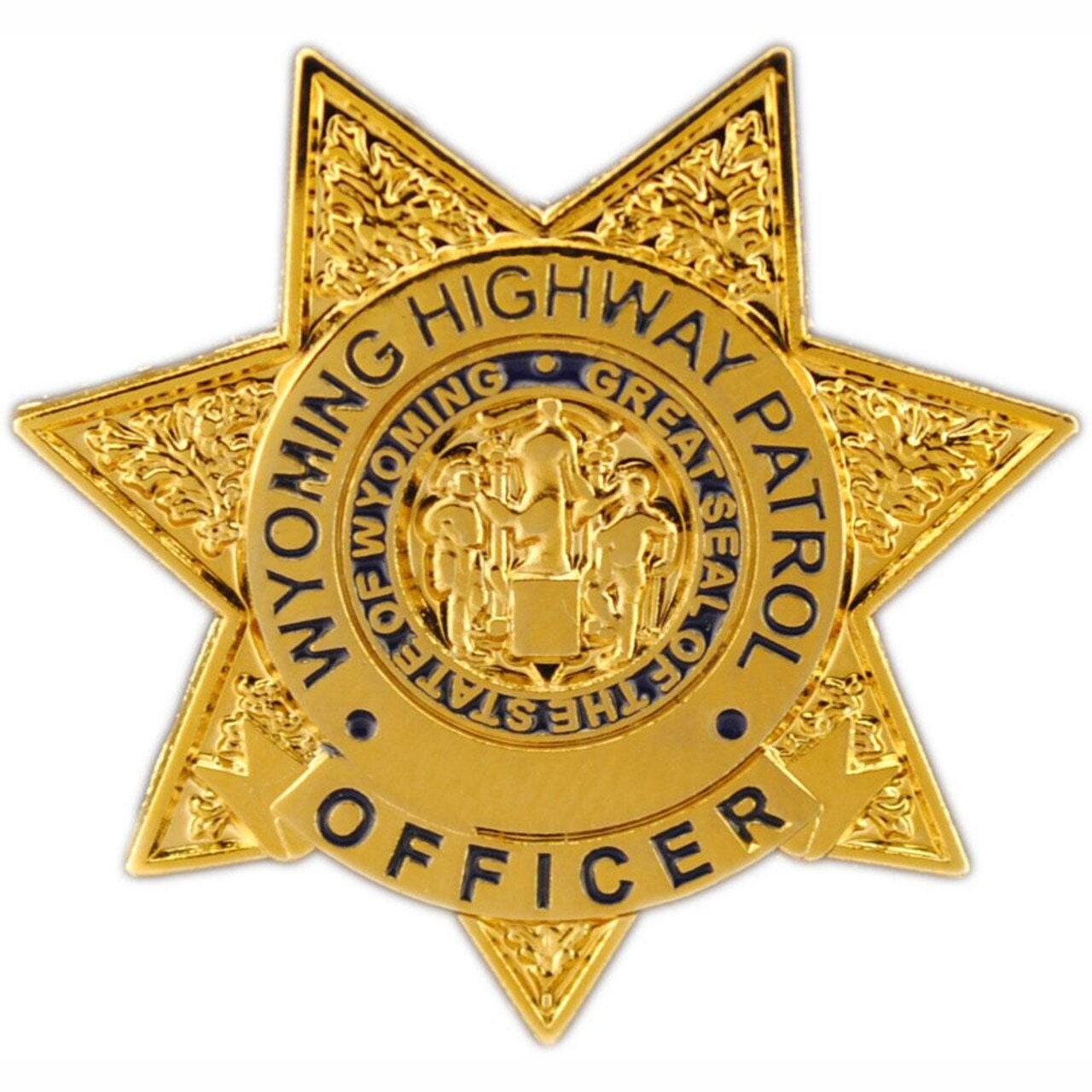 Wyoming Highway Patrol Officer Lapel Pin - State Trooper Police Patrol - Enamel Pin Backpack Tie Shirt Trading Button Pinback Craft Supply
