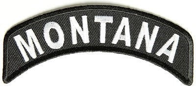 MONTANA STATE Rocker Biker Motorcycle Embroidered Patch