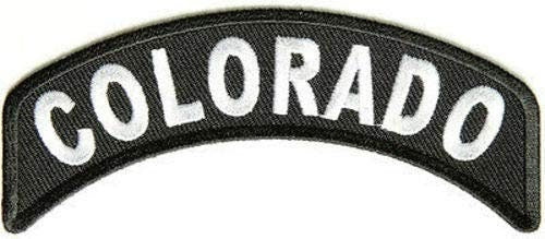 COLORADO STATE Rocker Biker Motorcycle Embroidered Patch