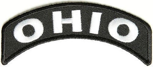 OHIO STATE Rocker Biker Motorcycle Embroidered Patch