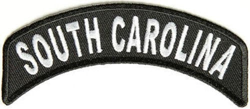 SOUTH CAROLINA STATE Rocker Biker Motorcycle Embroidered Patch