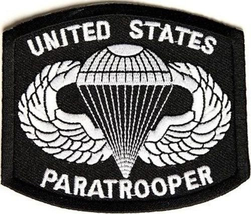 UNITED STATES PARATROOPER Military Veteran Motorcycle Biker Embroidered Patch