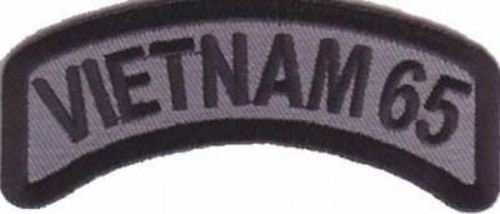 VIETNAM 1965 Rocker Military VET Veteran Embroidered Patch