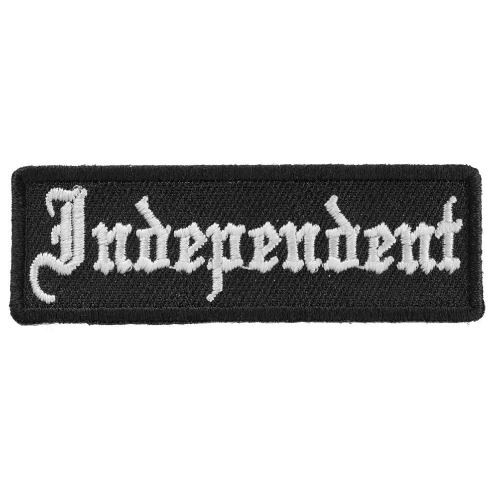 INDEPENDENT Biker Motorcycle Embroidered Patch