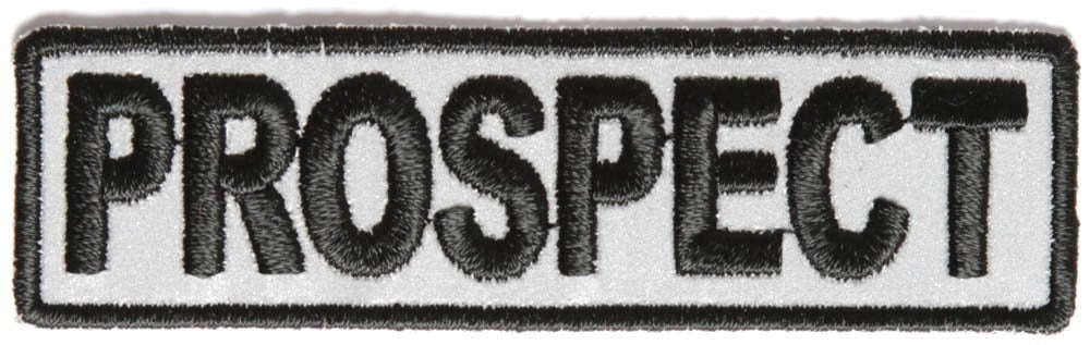 PROSPECT Reflective Biker Motorcycle Embroidered Patch