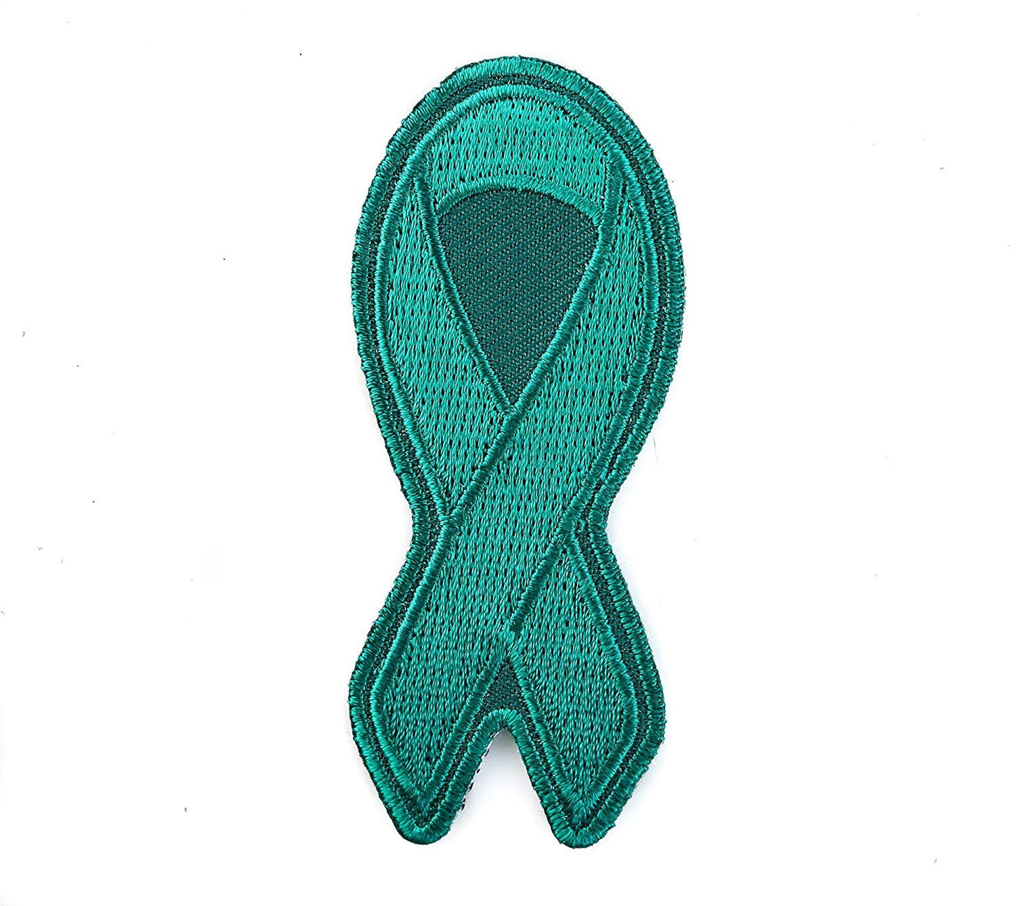 TEAL RIBBON Awareness PTSD Motorcycle Biker Patch Craft Supply