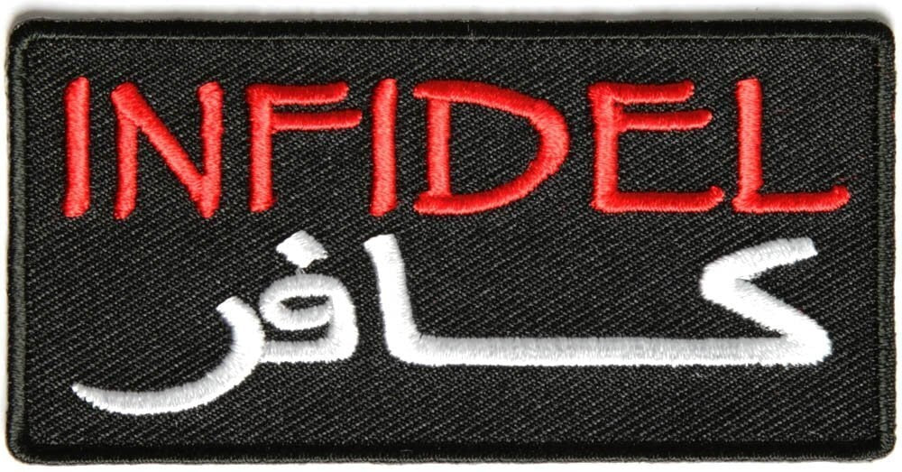 INFIDEL Military Arabic Embroidered Patch Craft Supply