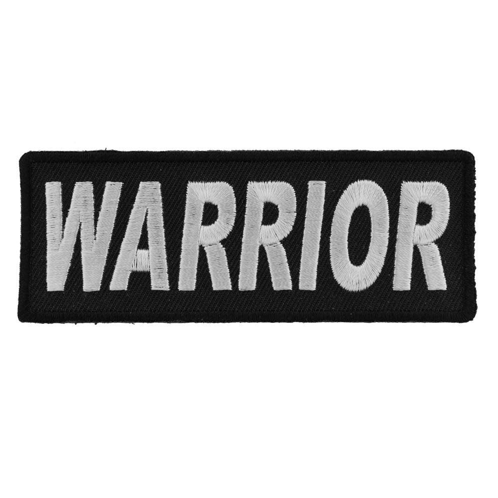 WARRIOR Biker Motorcycle Embroidered Patch Craft Supply