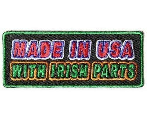 MADE IN USA With Irish Parts Funny Biker Motorcycle Patch